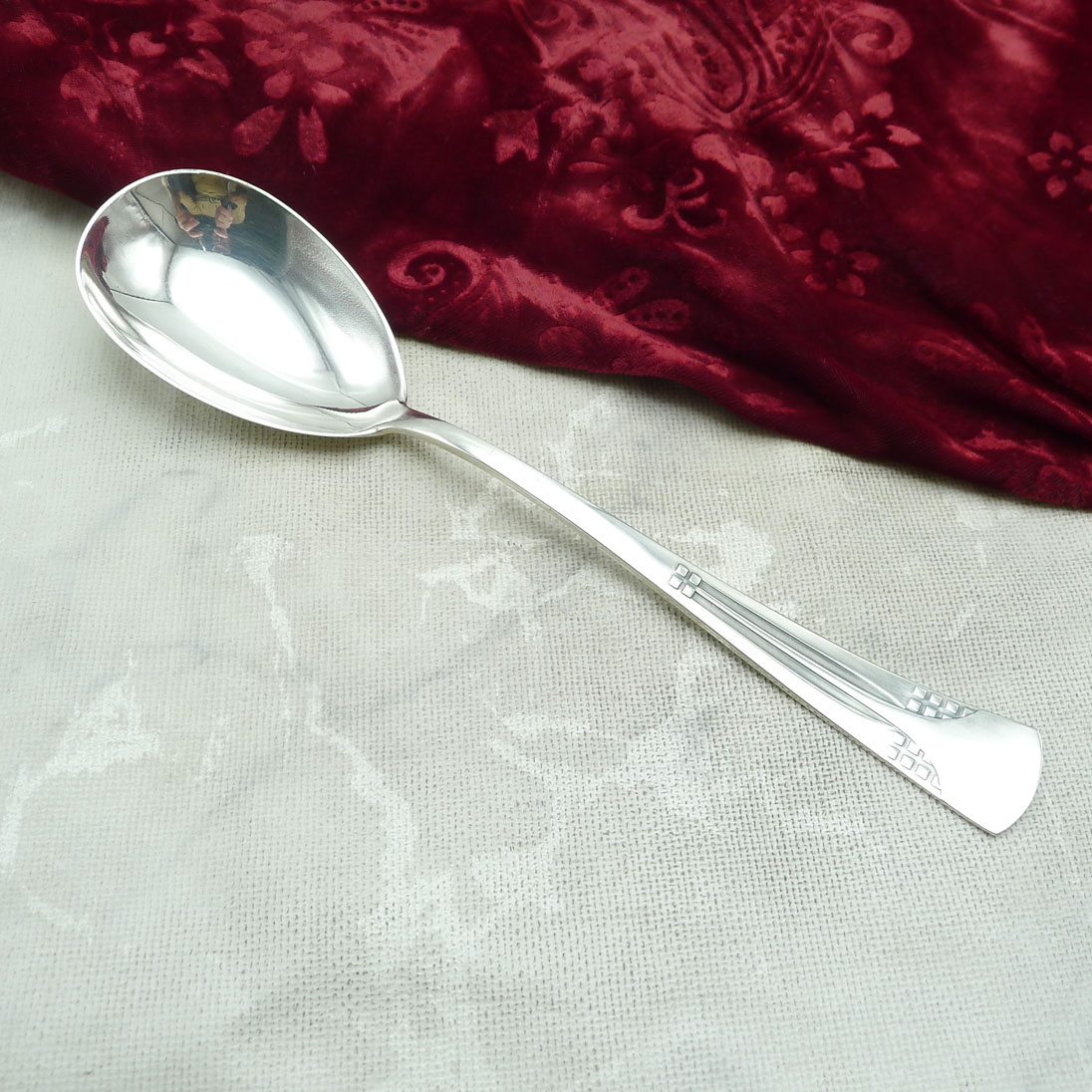 WMF 34 Würfel Jugendstil Gemüselöffel versilbert