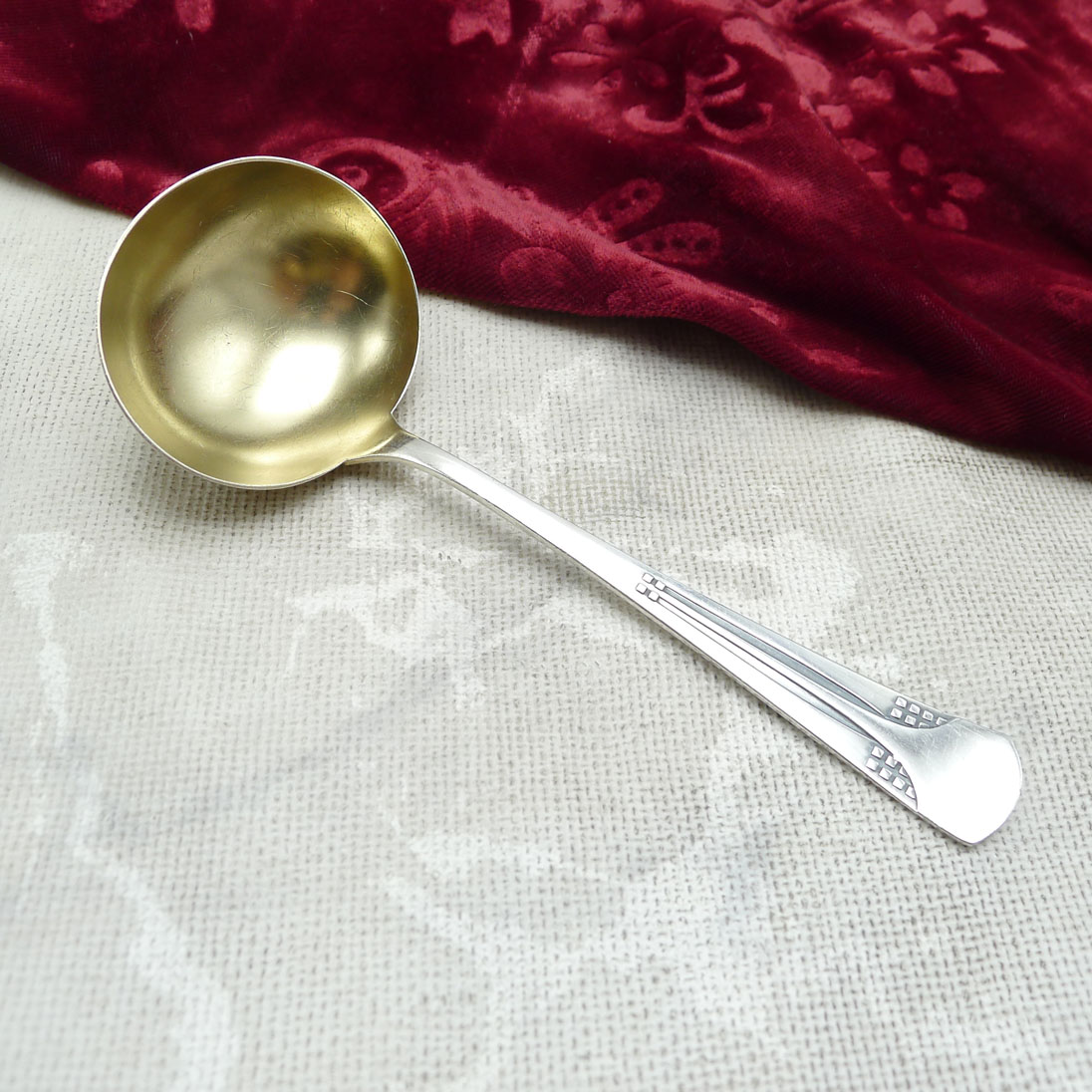 WMF 34 Würfel Jugendstil Rahmkelle versilbert