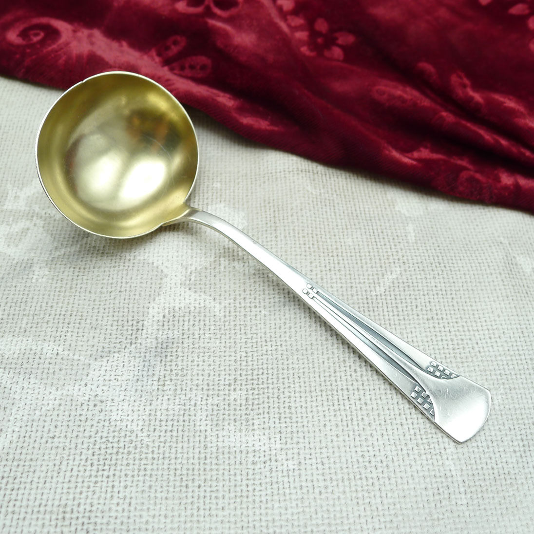 WMF 34 Würfel Jugendstil Rahmkelle versilbert