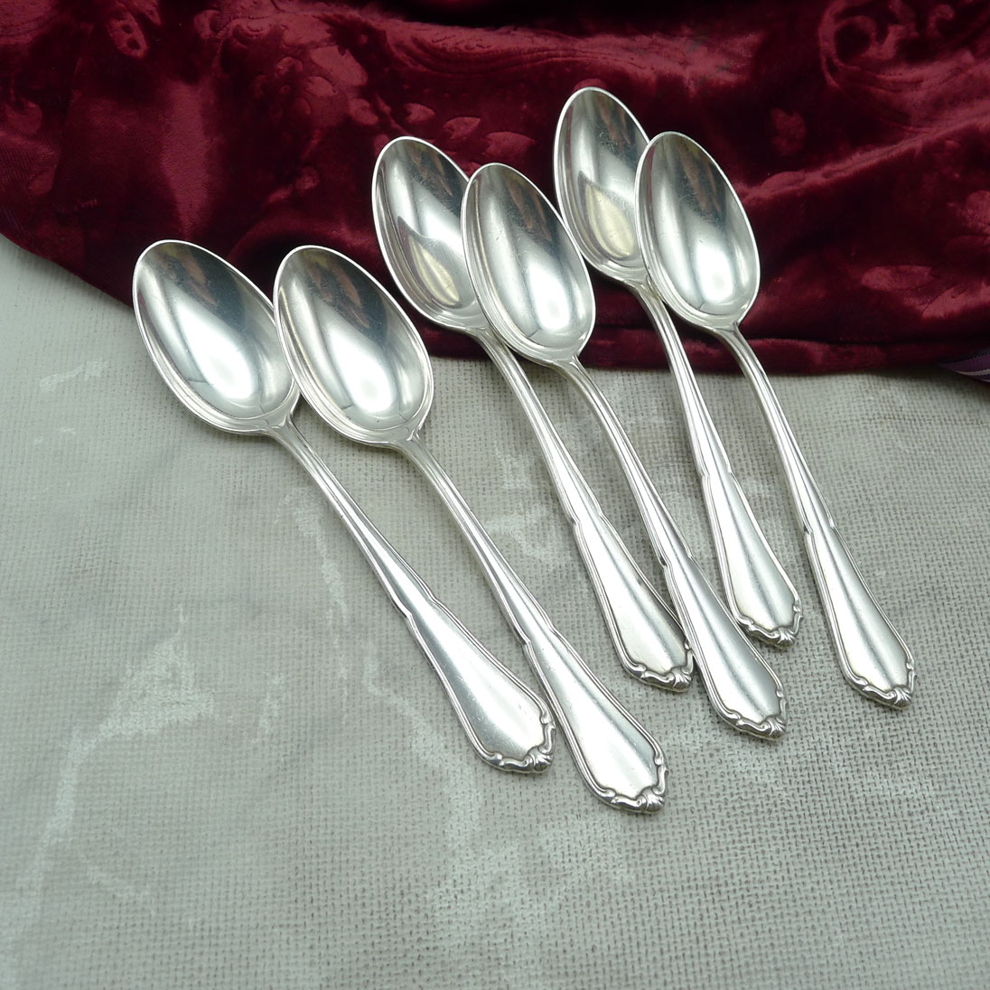 BSF 102 Margerit 6 Kaffeelöffel 90 versilbert