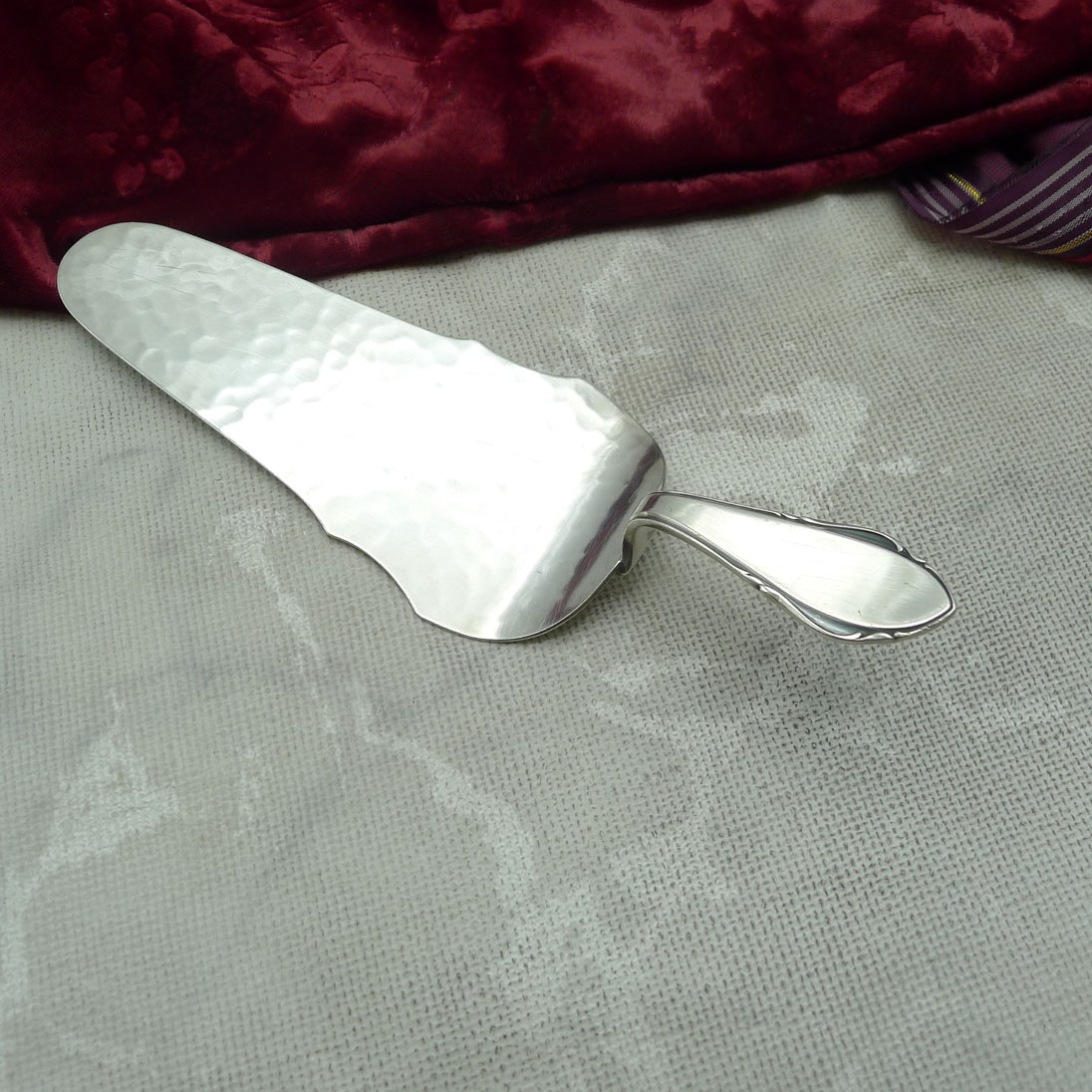 WMF 2900 Gebäckheber Hammerschlag 90 versilbert