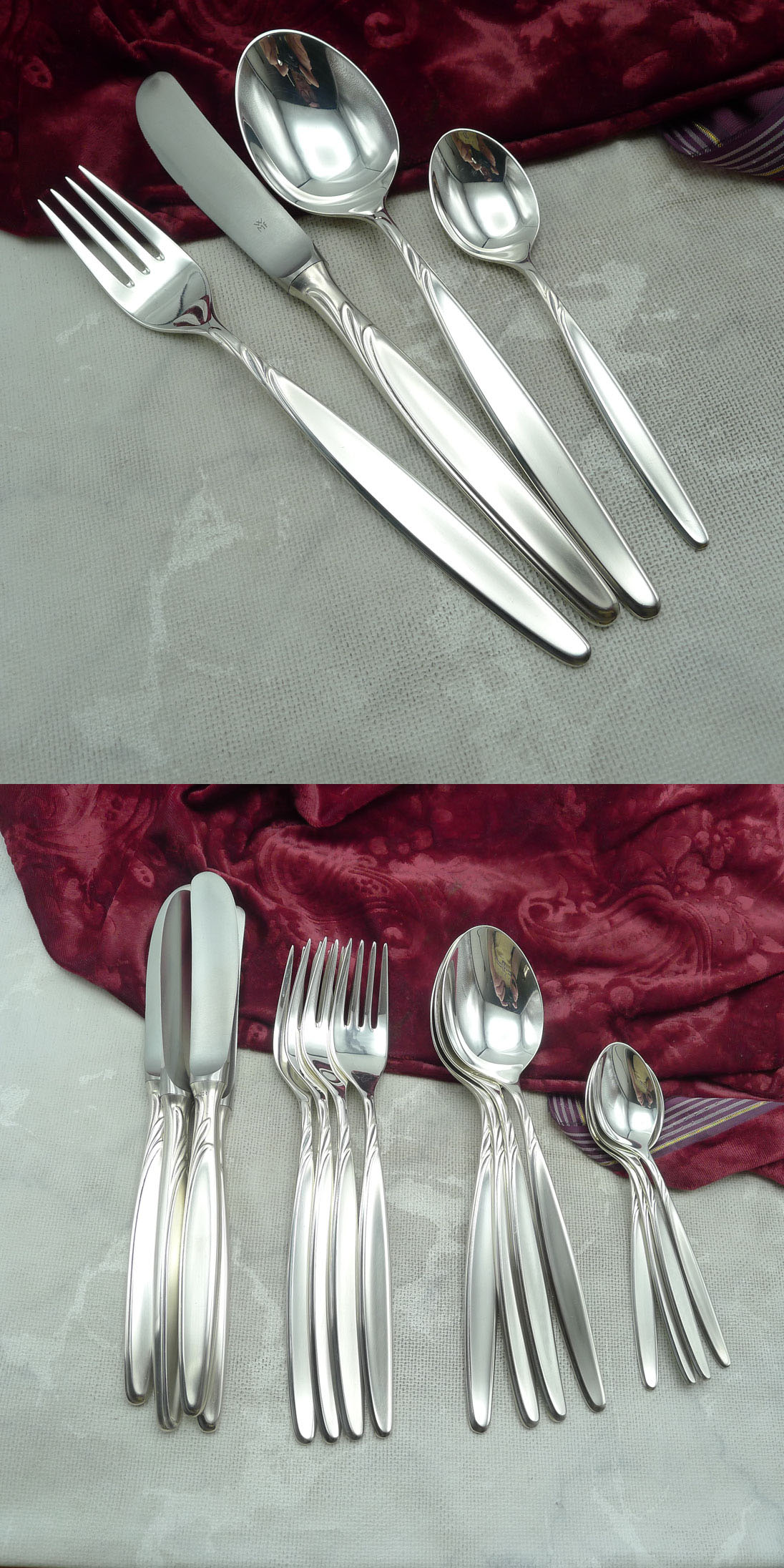 WMF Rom Tafelbesteck 4 Personen 90 versilbert NEU