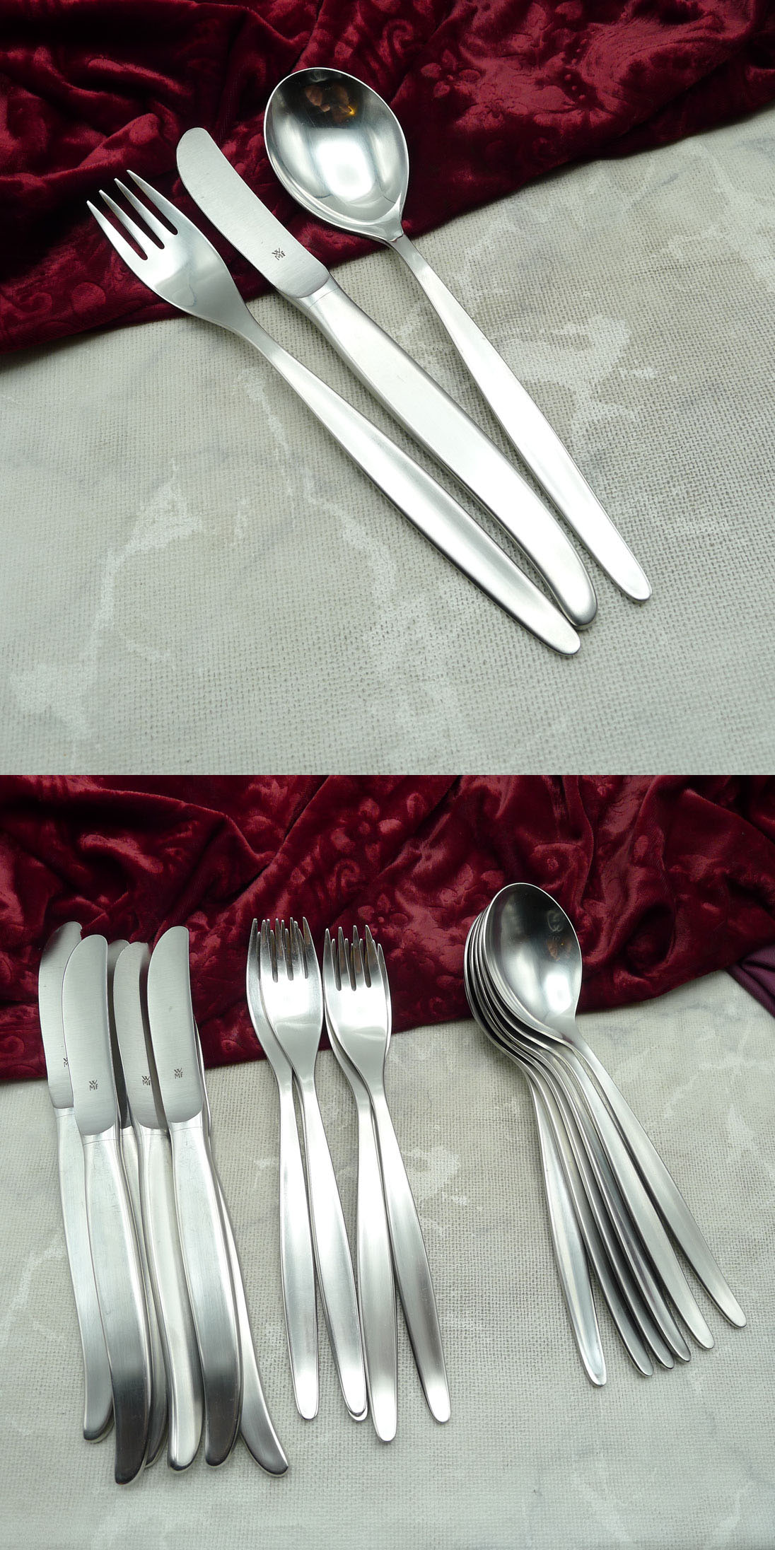 WMF Stockholm Tafelbesteck 6 Personen Cromargan