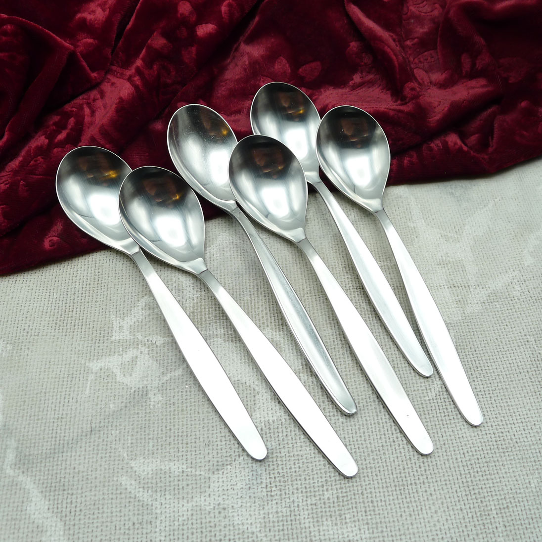 WMF Stockholm 6 Kaffeelöffel Cromargan