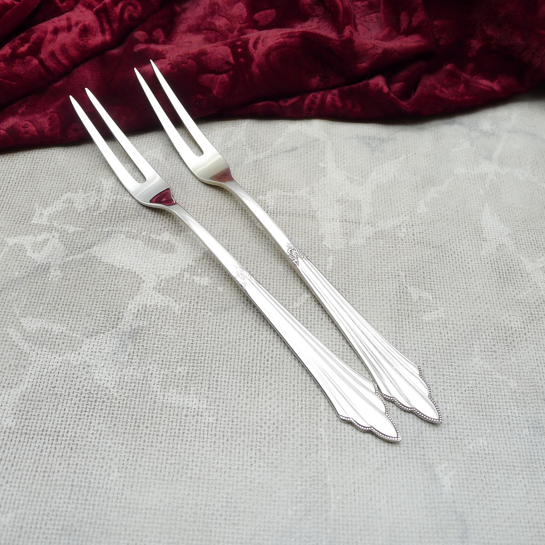 WMF 900 Fächer 2 Fleischgabeln 90 versilbert