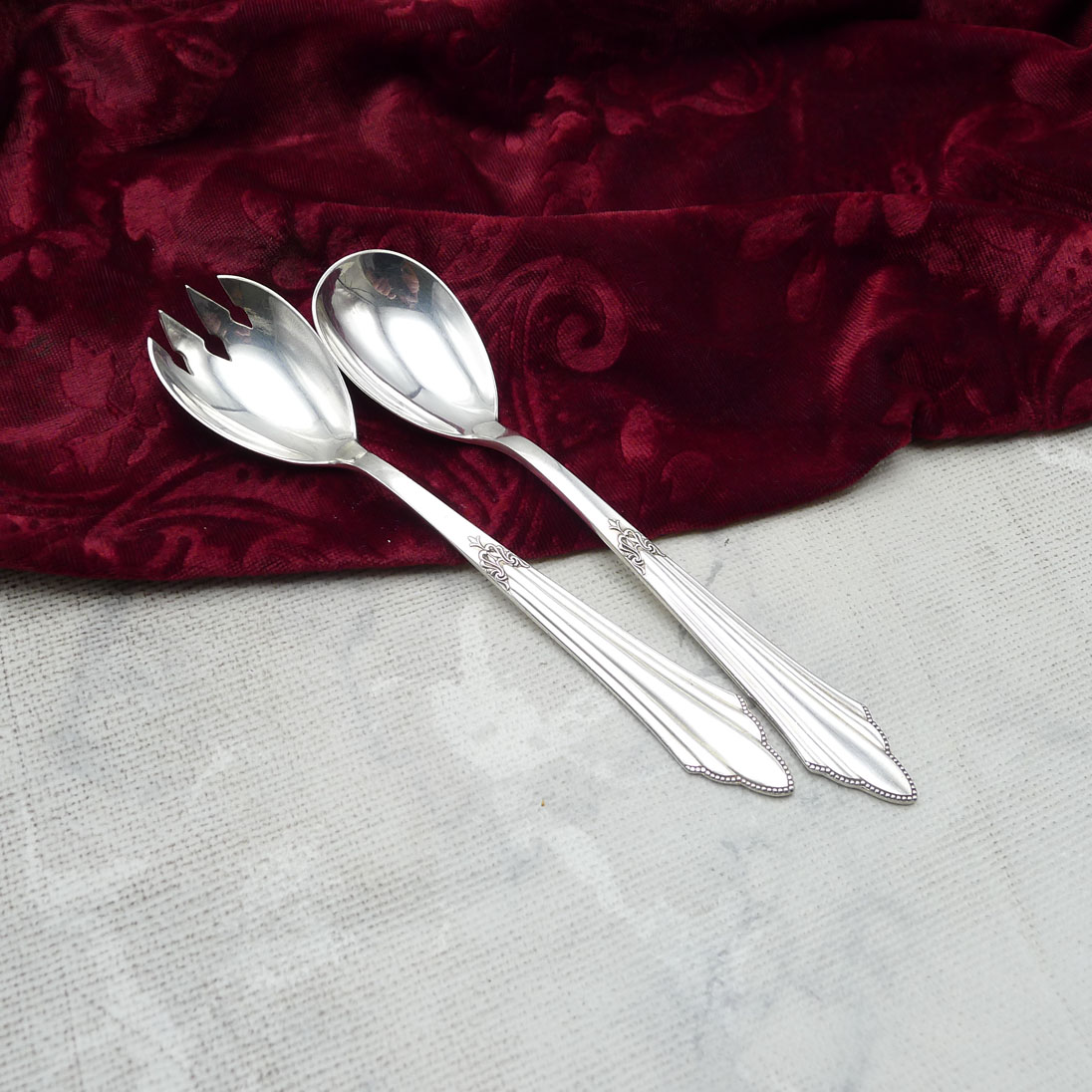 WMF 900 Fächer Mini Salatbesteck 90 versilbert