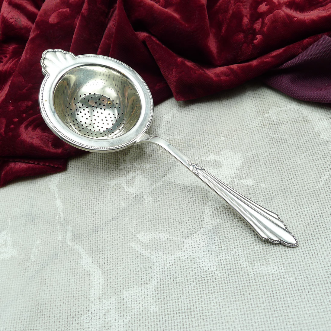 WMF 900 Fächer Teesieb versilbert