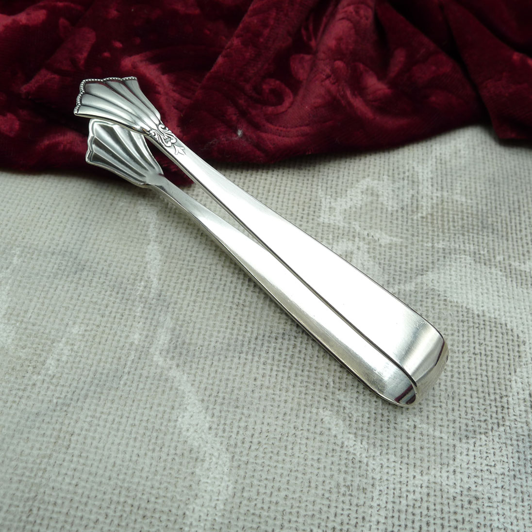 WMF 900 Fächer Zuckerzange glatt 90 versilbert