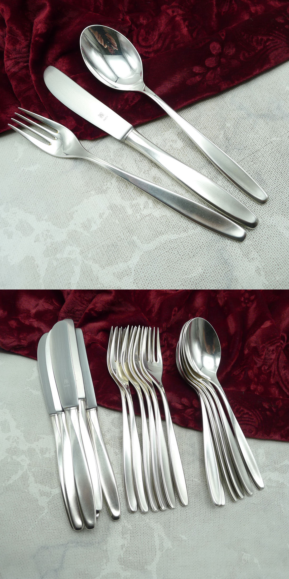 WMF Hamburg Tafelbesteck 6 Personen 90 versilbert