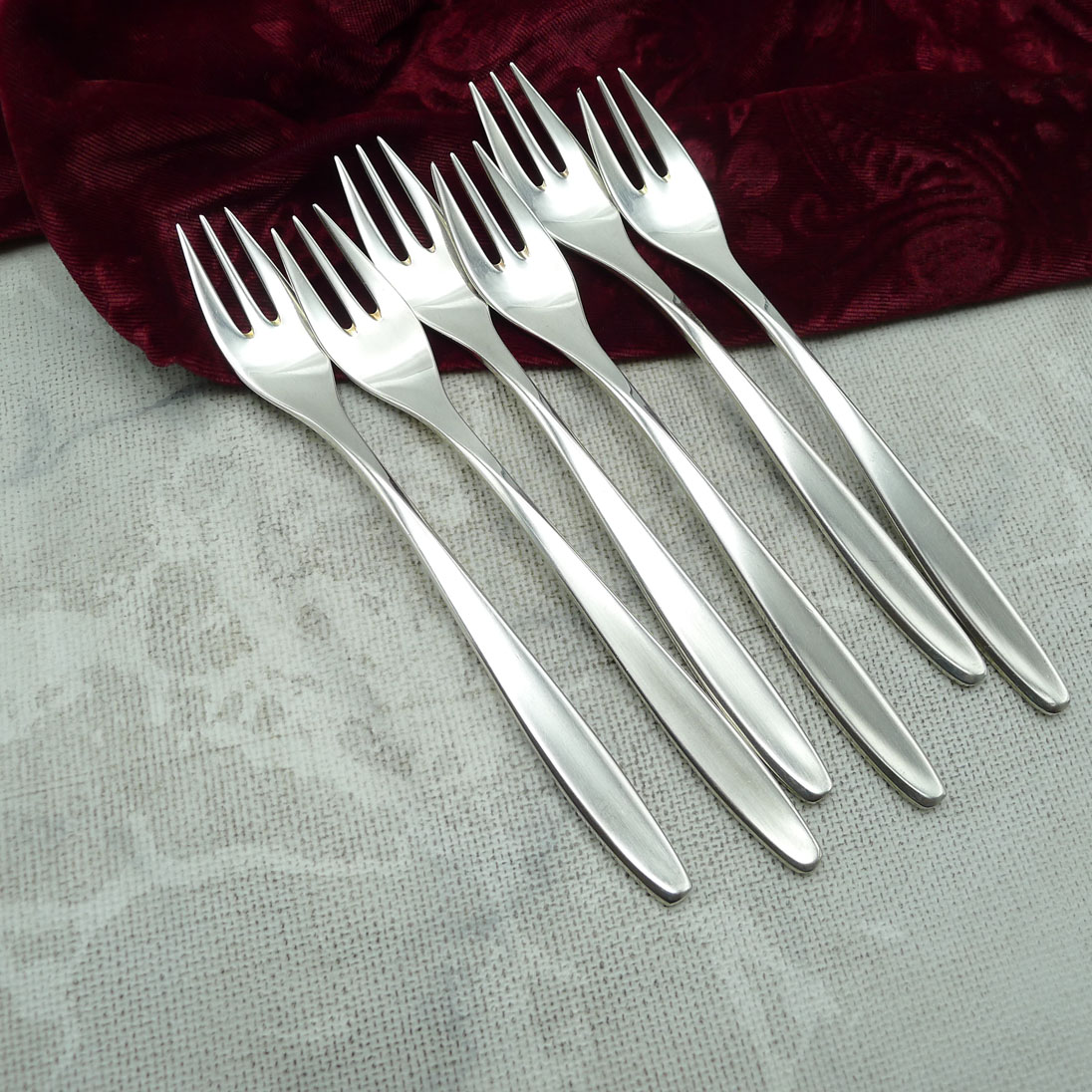 WMF Hamburg 6 Kuchengabeln 90 versilbert