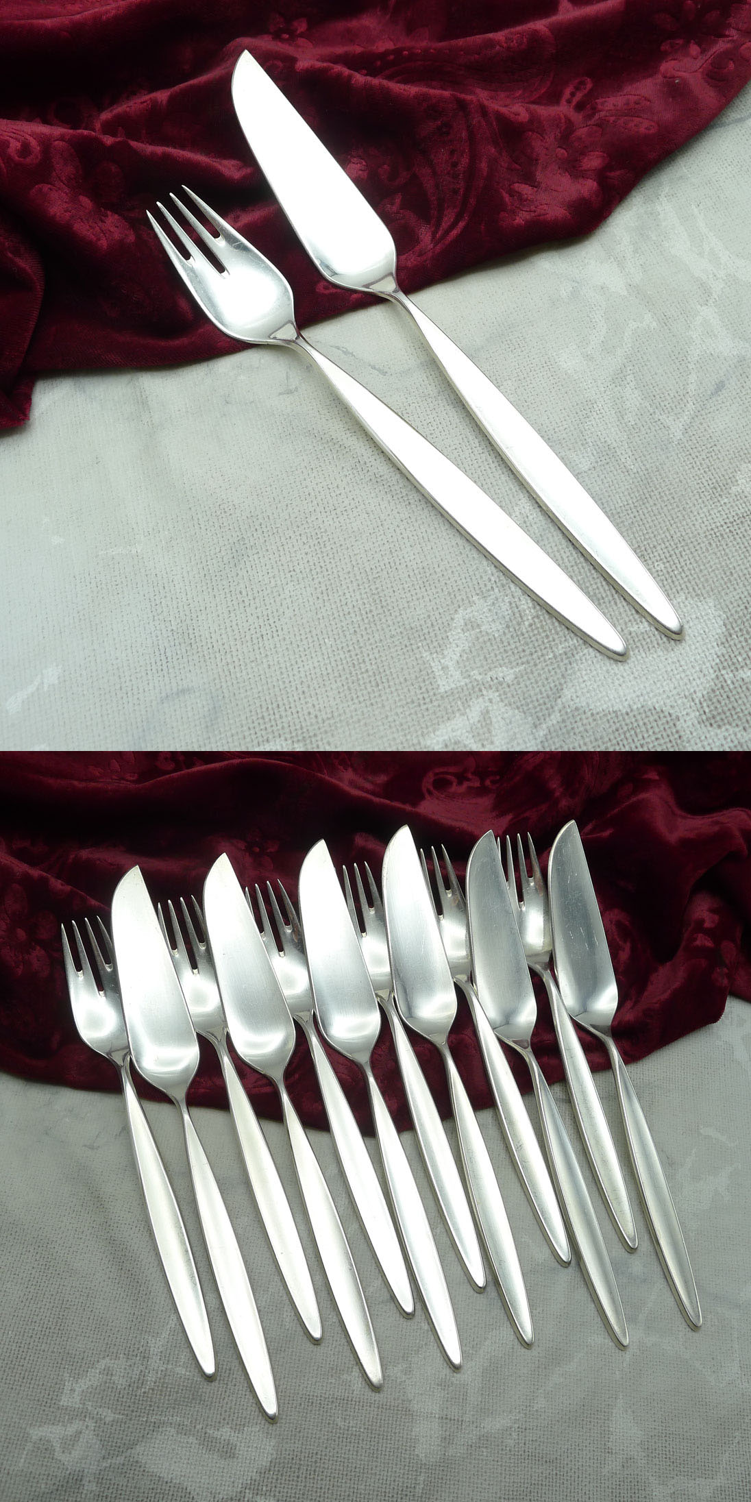 Bruckmann 766 Palace Fischbesteck 6 Personen 90 versilbert