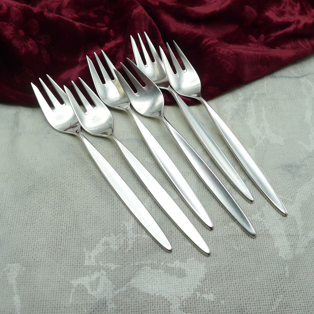 Bruckmann 766 Palace 6 Kuchengabeln 90 versilbert