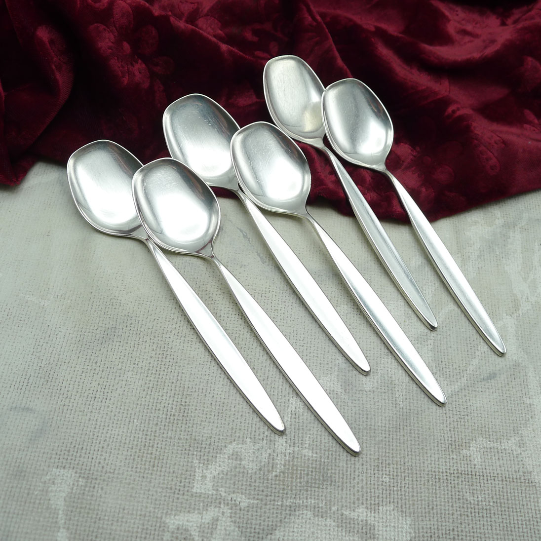 Bruckmann 766 Palace 6 Eislöffel 13,4cm 90 versilbert