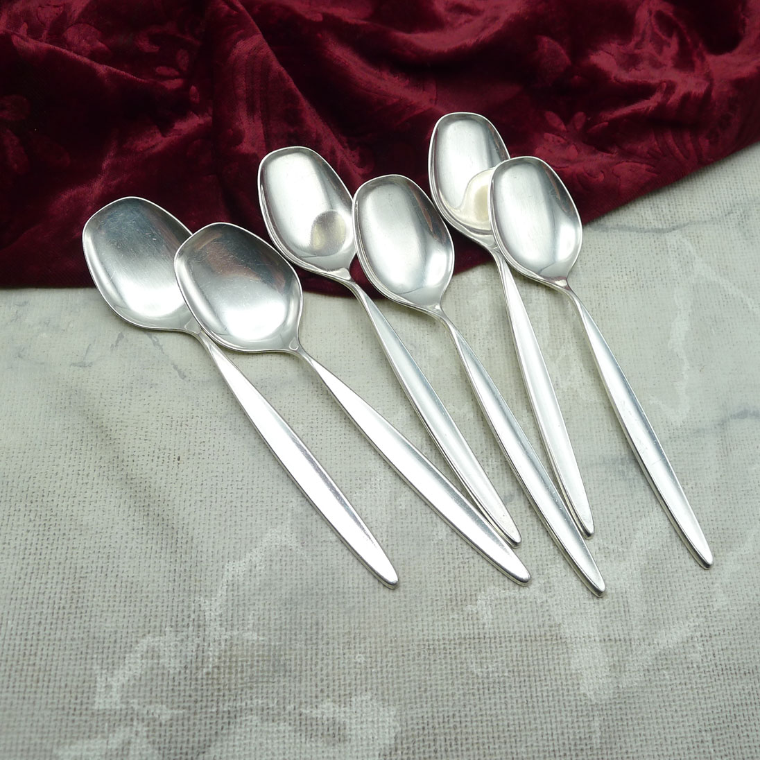 Bruckmann 766 Palace 6 Eislöffel 13,4cm 90 versilbert