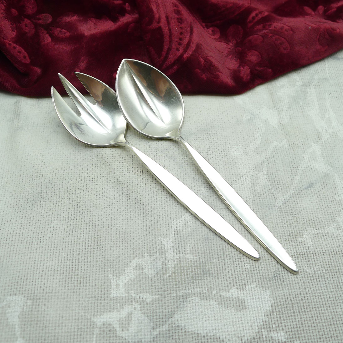 Bruckmann 766 Palace Mini Salatbesteck 90 versilbert