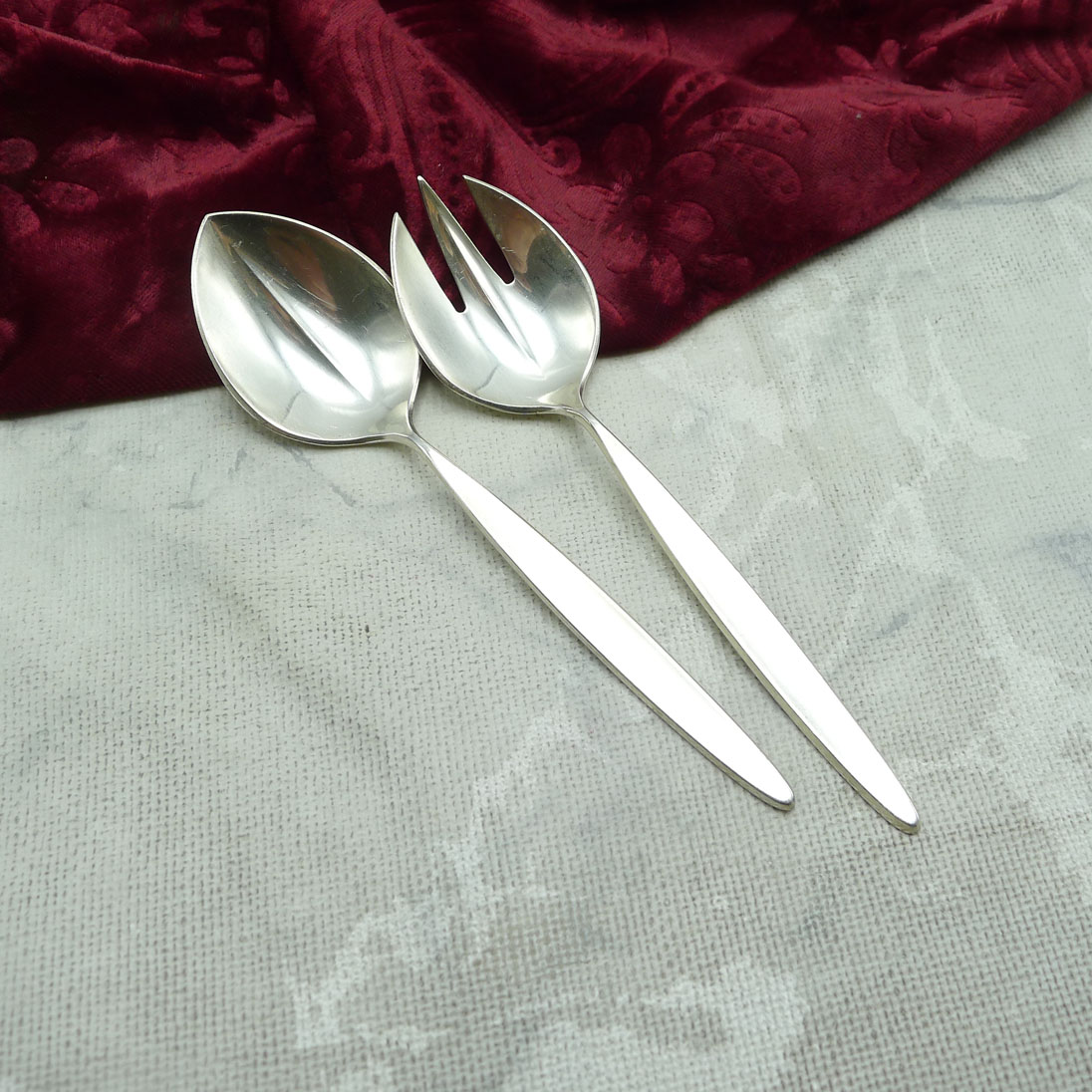 Bruckmann 766 Palace Mini Salatbesteck 90 versilbert