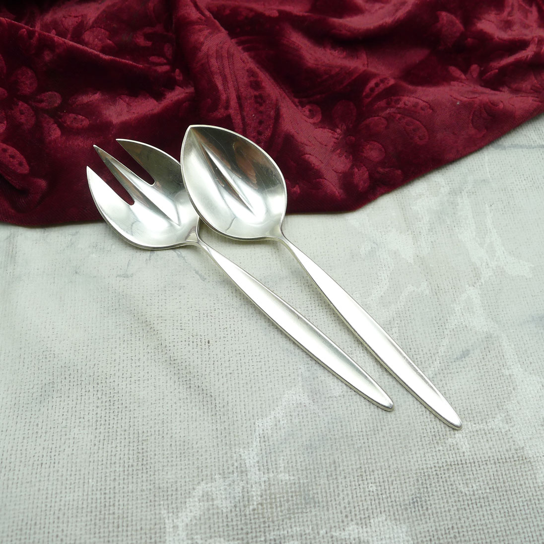 Bruckmann 766 Palace Mini Salatbesteck 90 versilbert