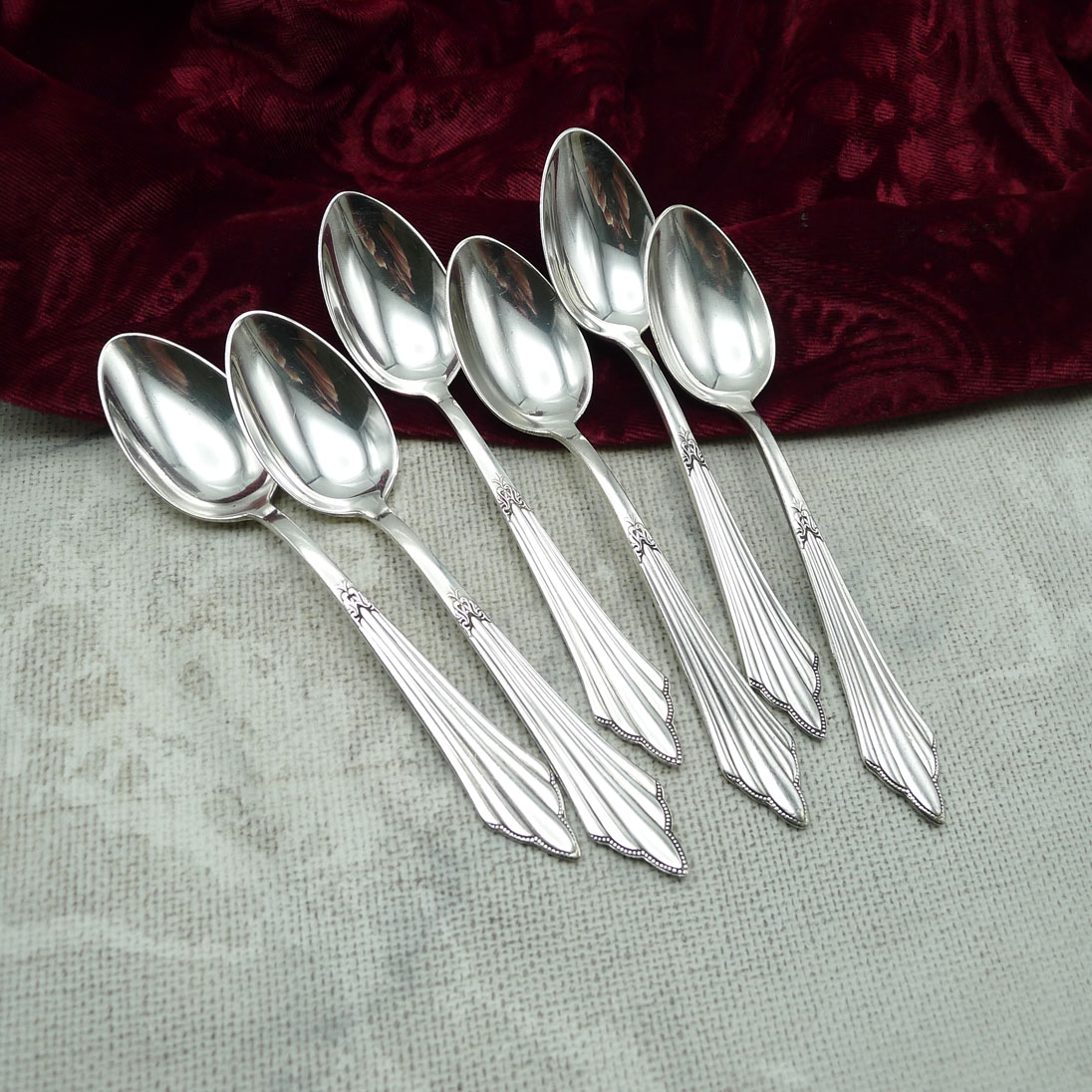 WMF 900 Fächer 6 Teelöffel 12,5cm 90 versilbert