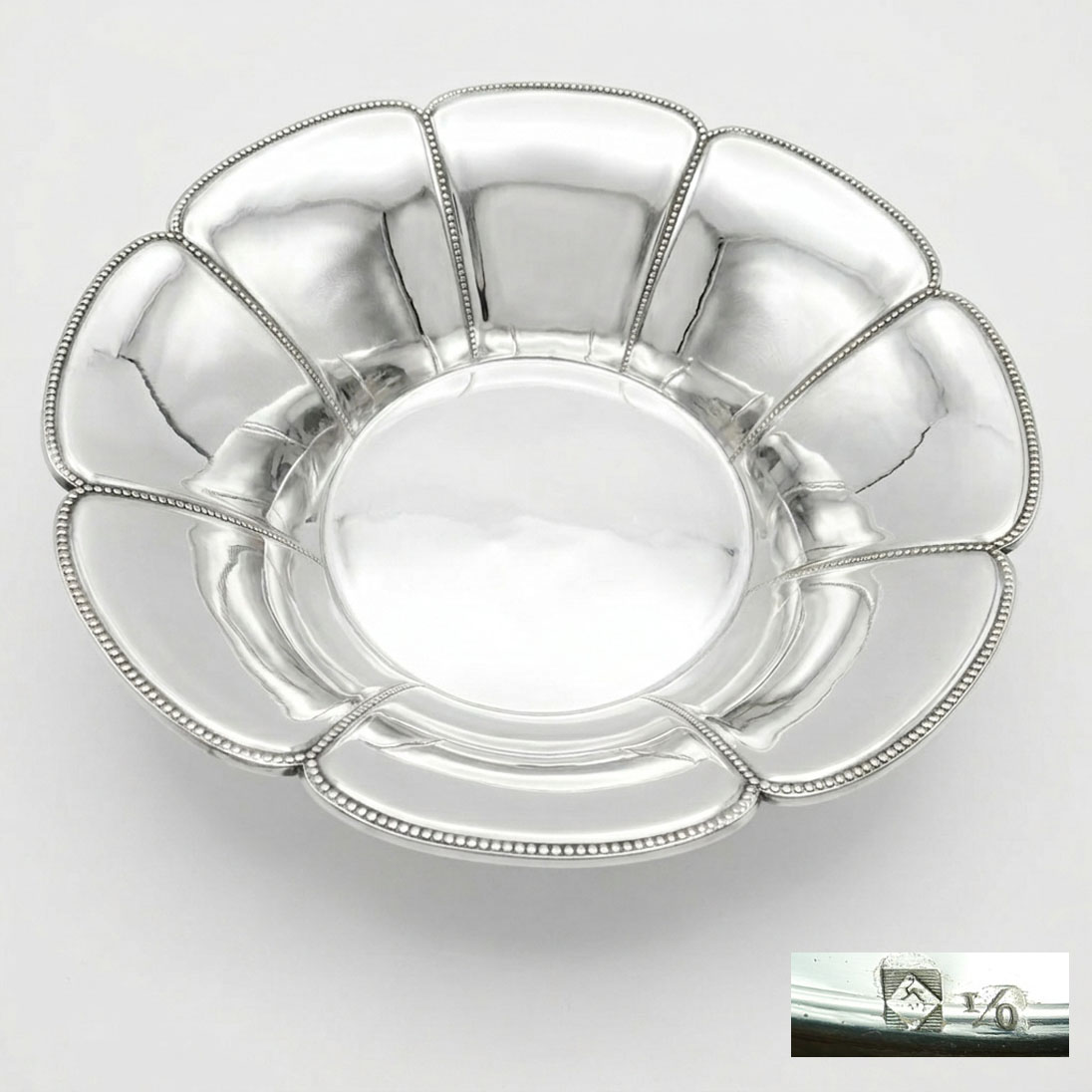 WMF 900 Fächer runde Schale versilbert