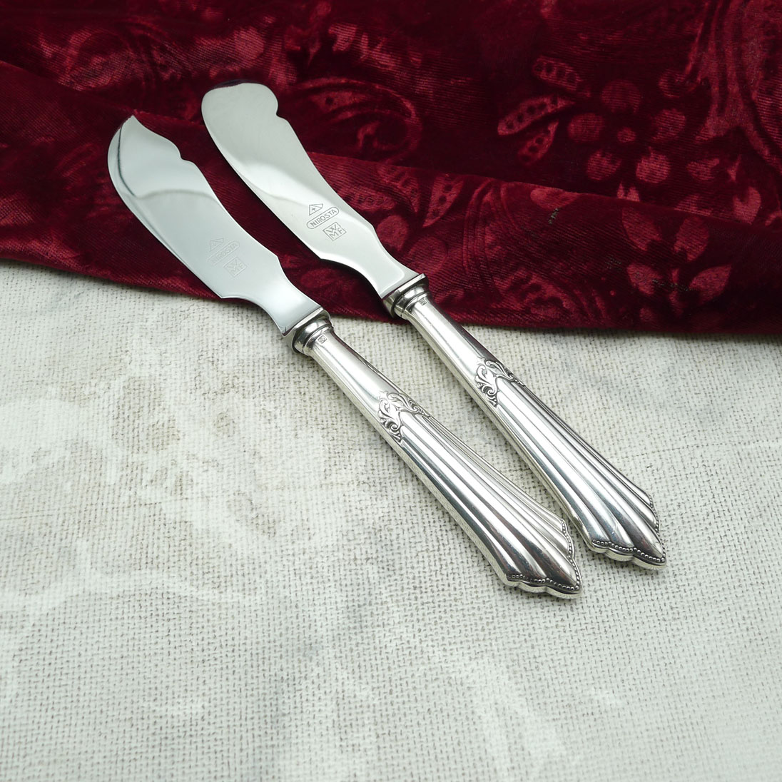 WMF 900 Fächer Butter- und Käsemesser Heftgriff 90 versilbert