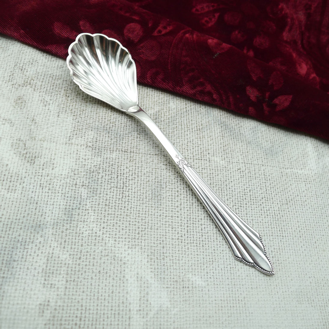 WMF 900 Fächer Zuckerlöffel Muschel 90 versilbert