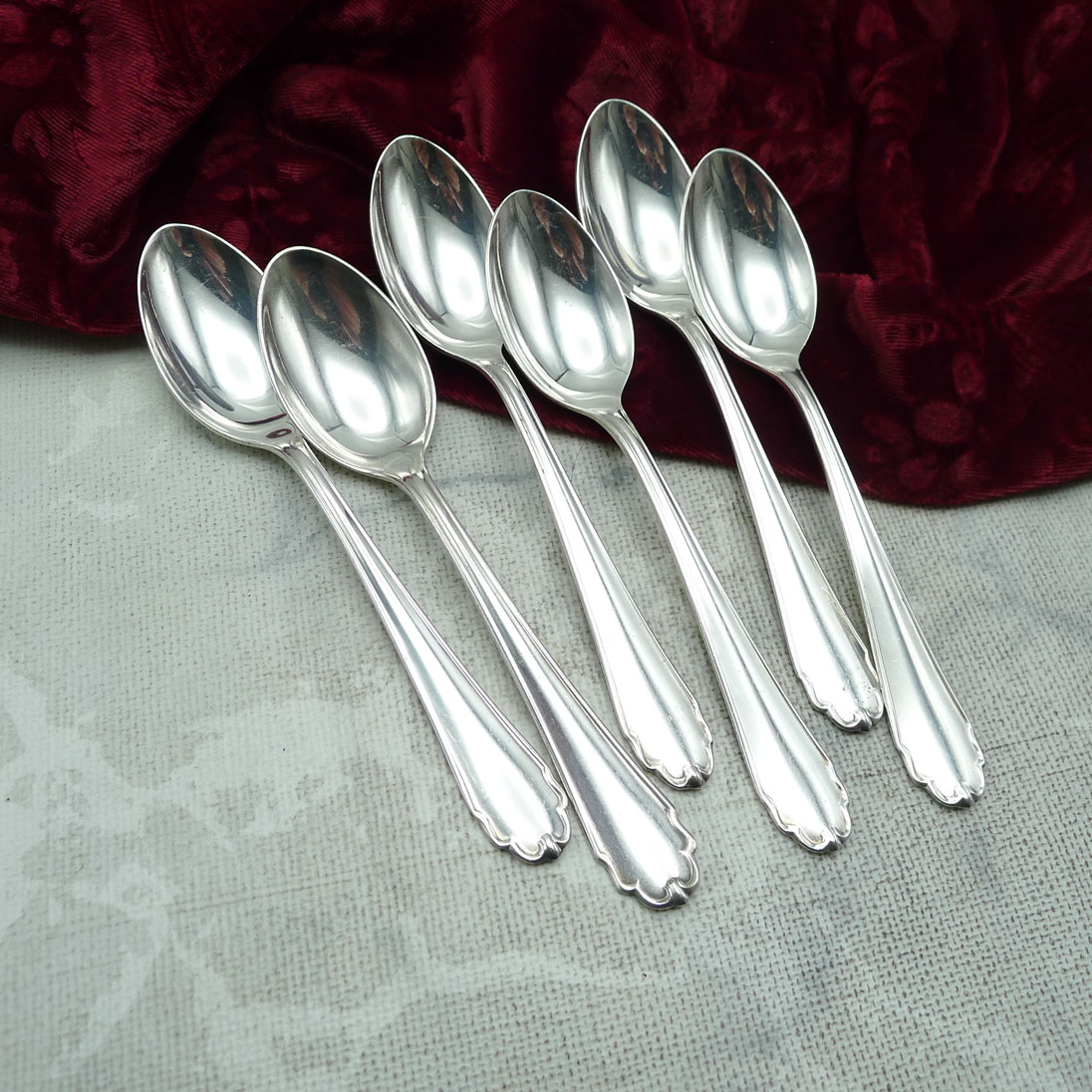 Bruckmann 690 Lieselotte 6 Kaffeelöffel 90 versilbert