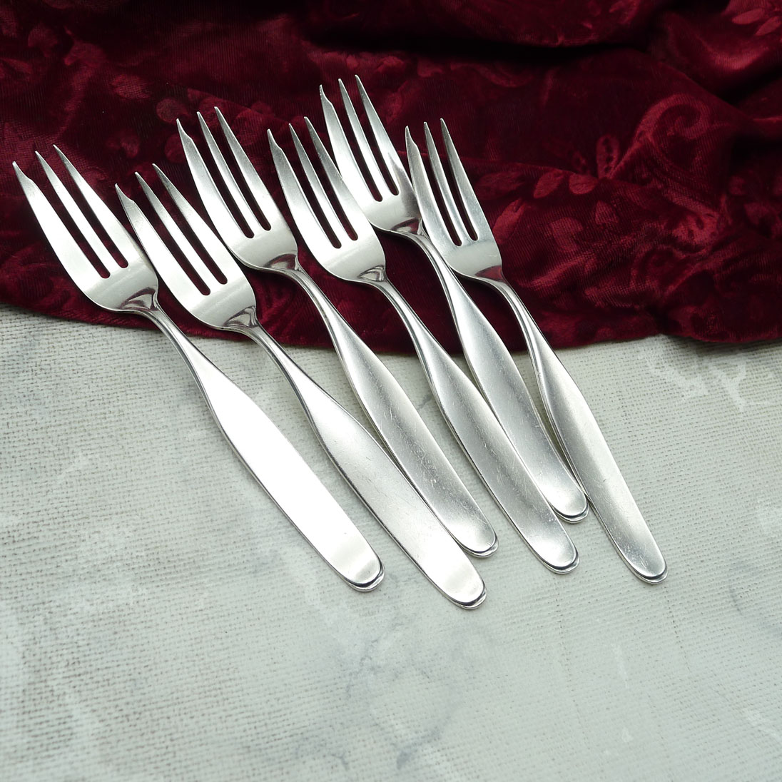 Wilkens Constanze 6 Kuchengabeln 90 versilbert