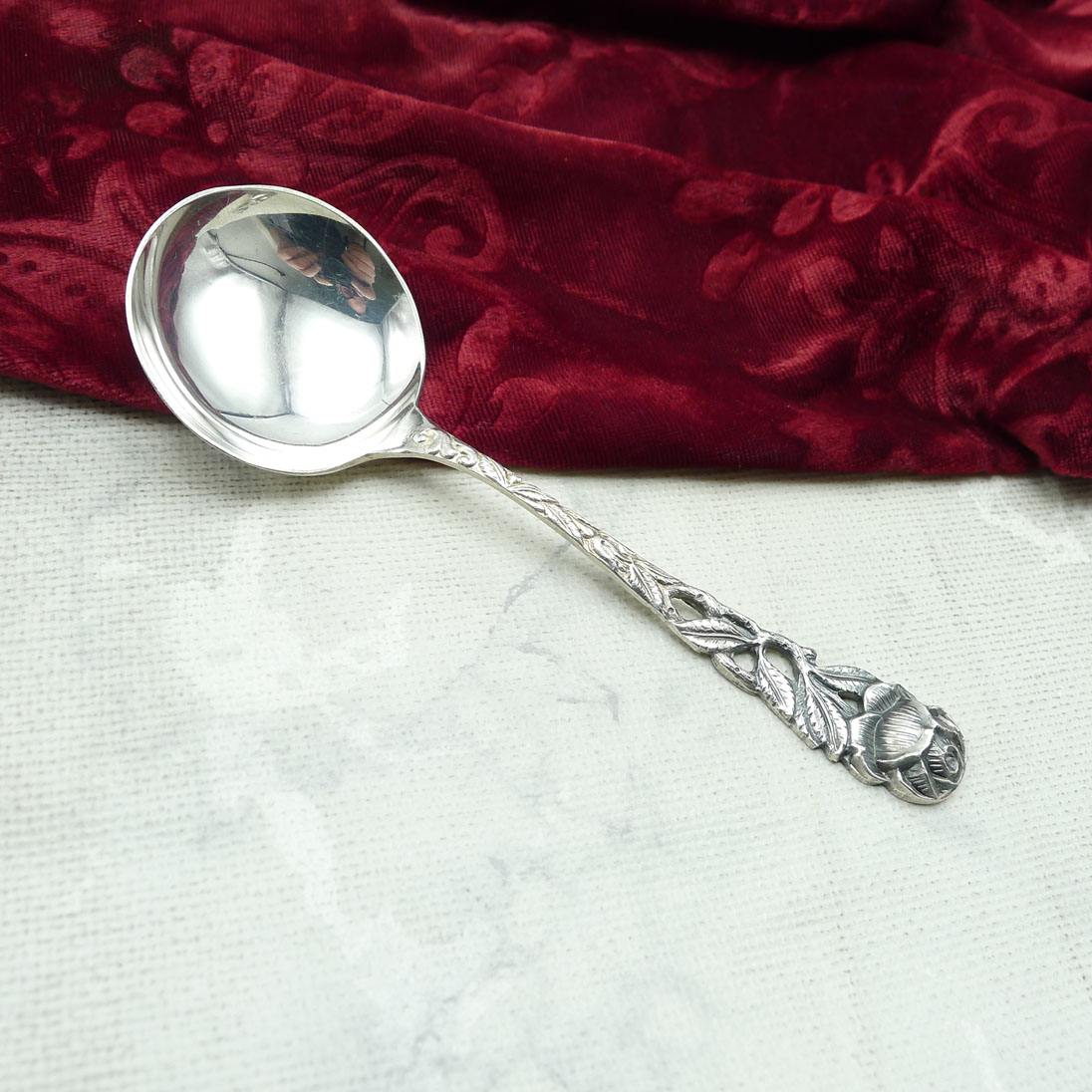 Hildesheimer Rose Sahnelöffel 90 versilbert