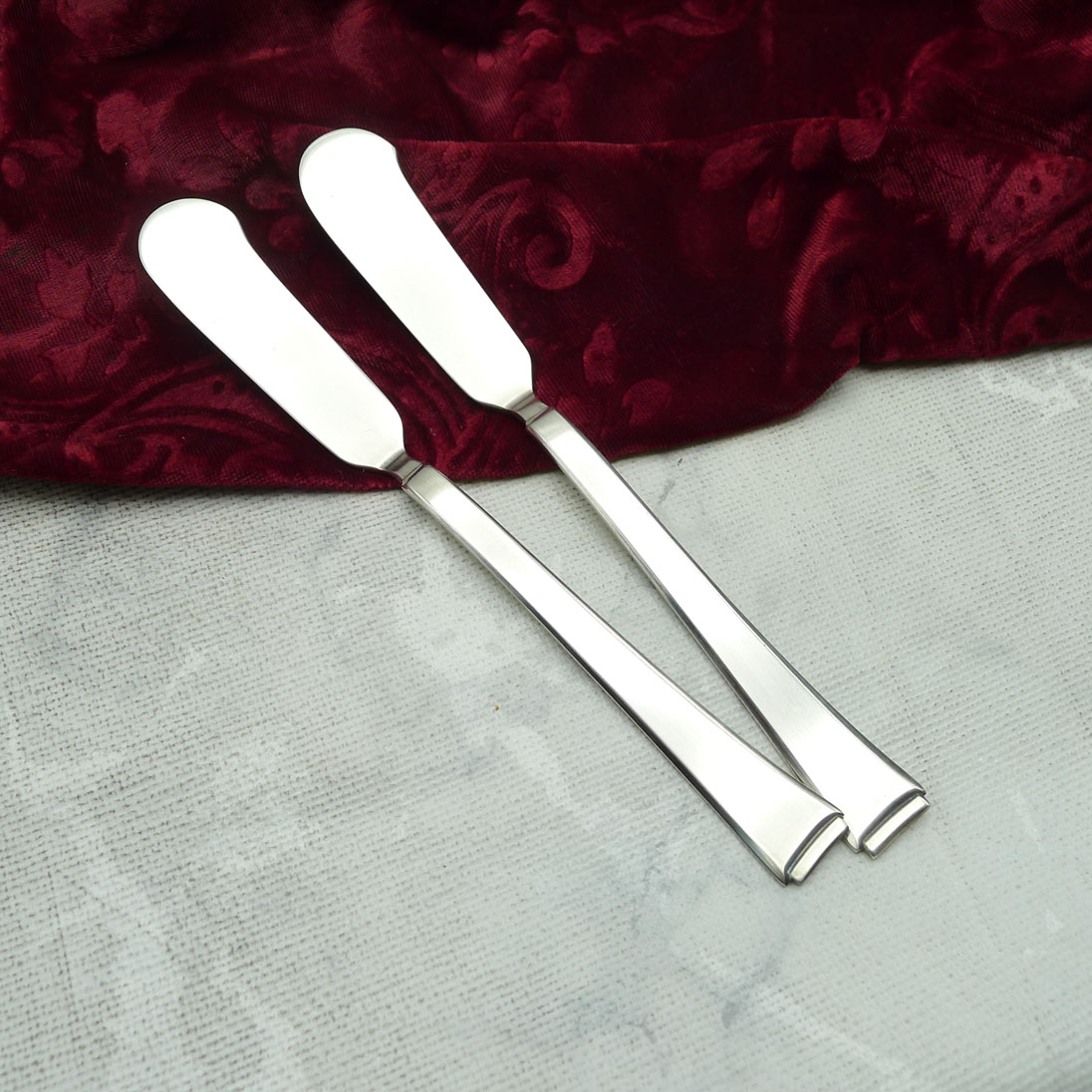 WMF 2500 Art Deco 2 Buttermesser 90 versilbert