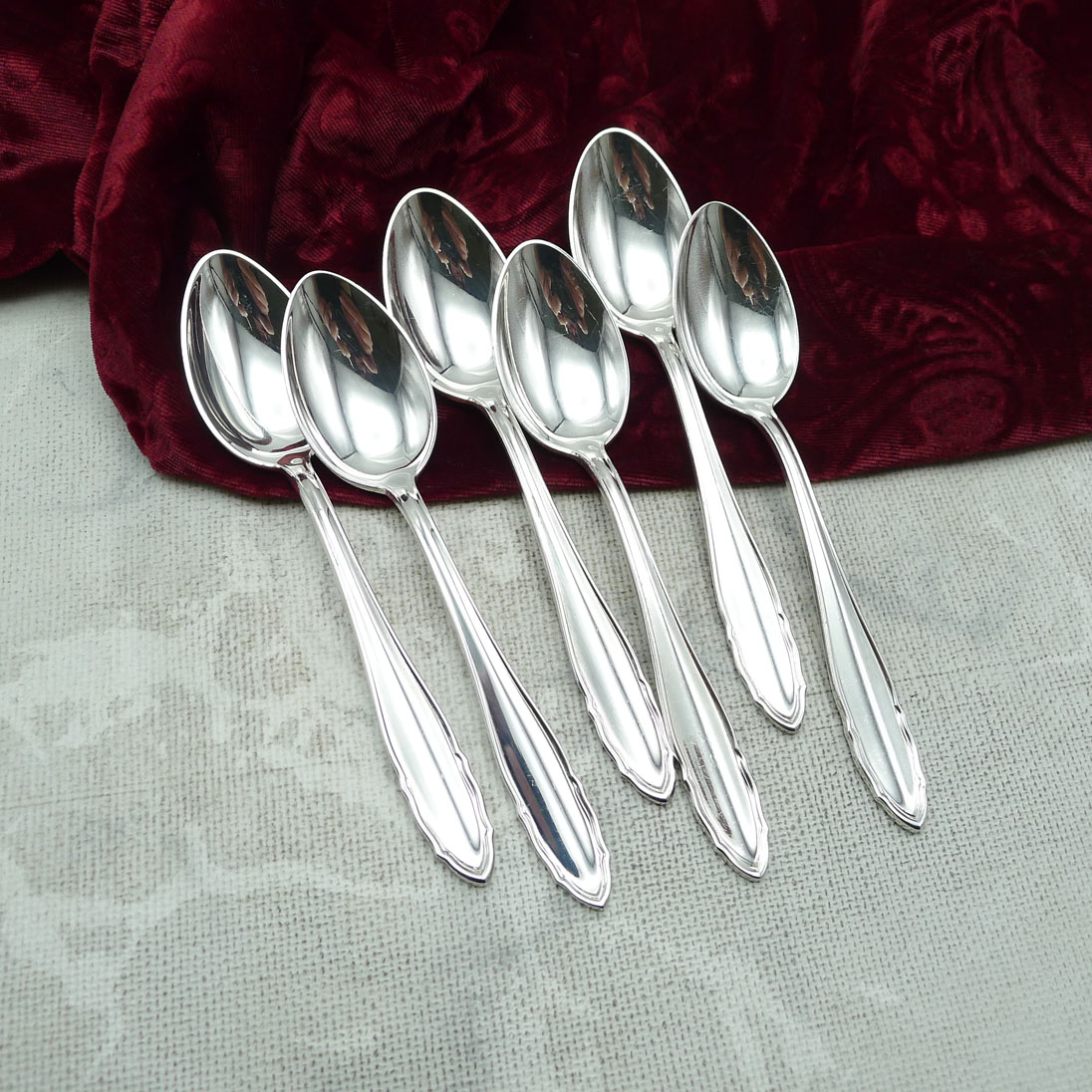 OKA 125 6 Kaffeelöffel 90 versilbert