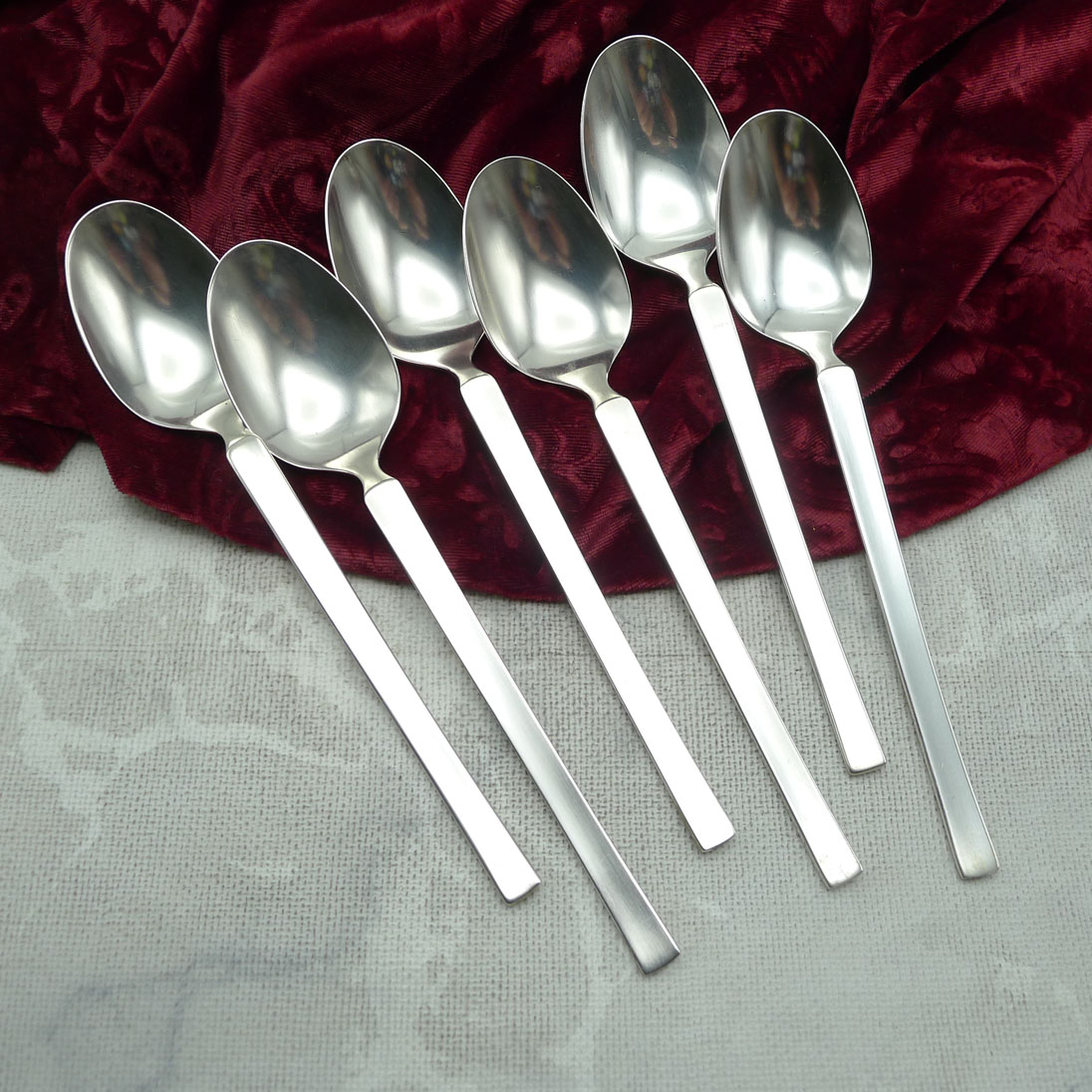 WMF New York 6 Dessertlöffel 18,9cm 90 versilbert