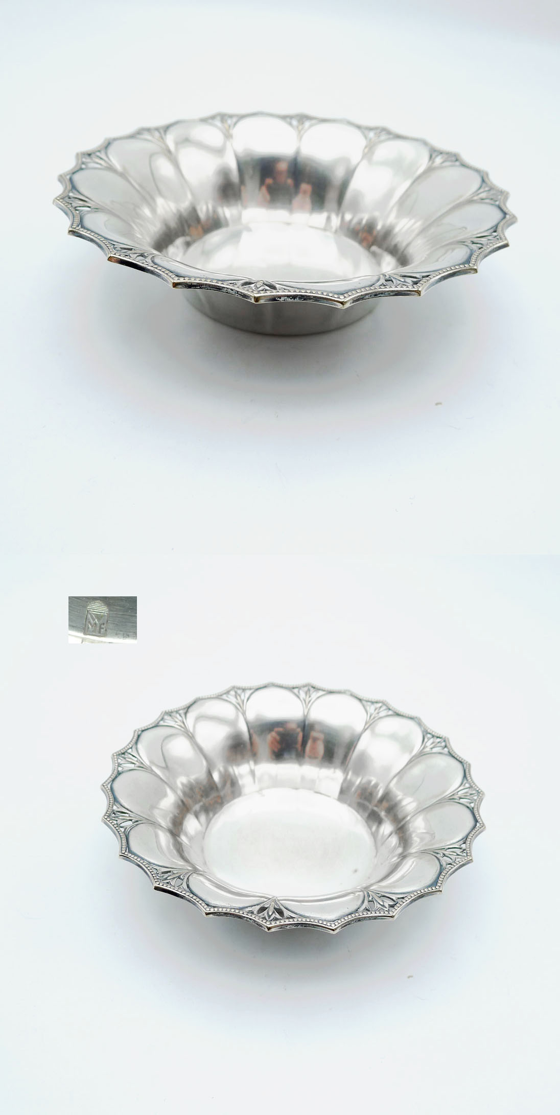 WMF 900 Fächer Körbchen durchbrochen 13cm versilbert