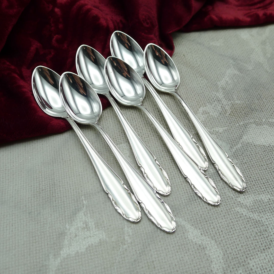 WMF 2200 6 Mokkalöffel 10,7cm 90 versilbert