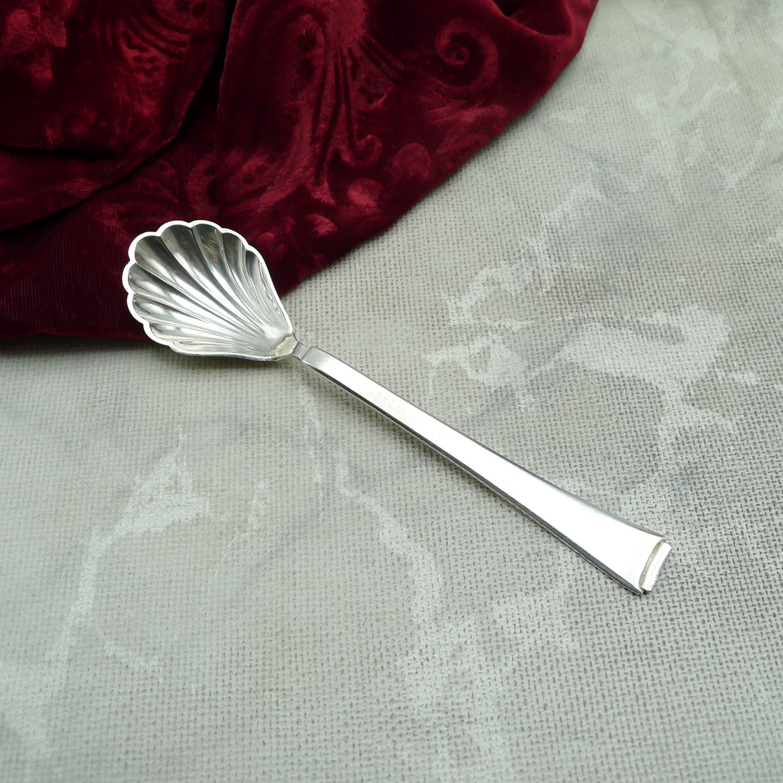 WMF 2500 Art Deco Zuckerlöffel Muschel 90 versilbert