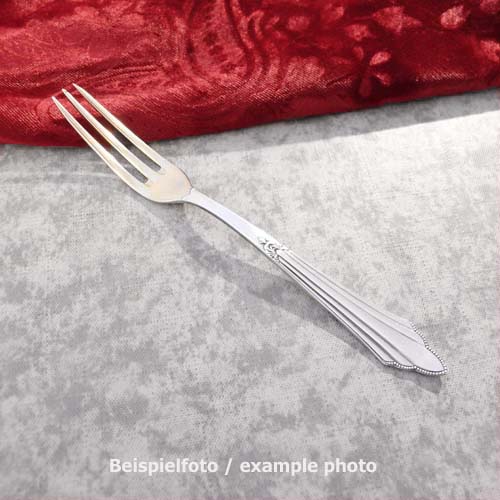WMF 900 Fächer Obstgabel Schwalbe vergoldet 14,6cm versilbert
