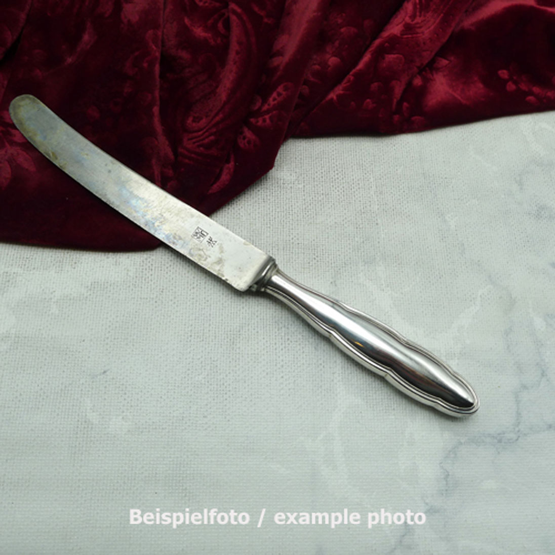 WMF 1500 Chippendale Tafelmesser 25,5cm Stahl 90 versilbert
