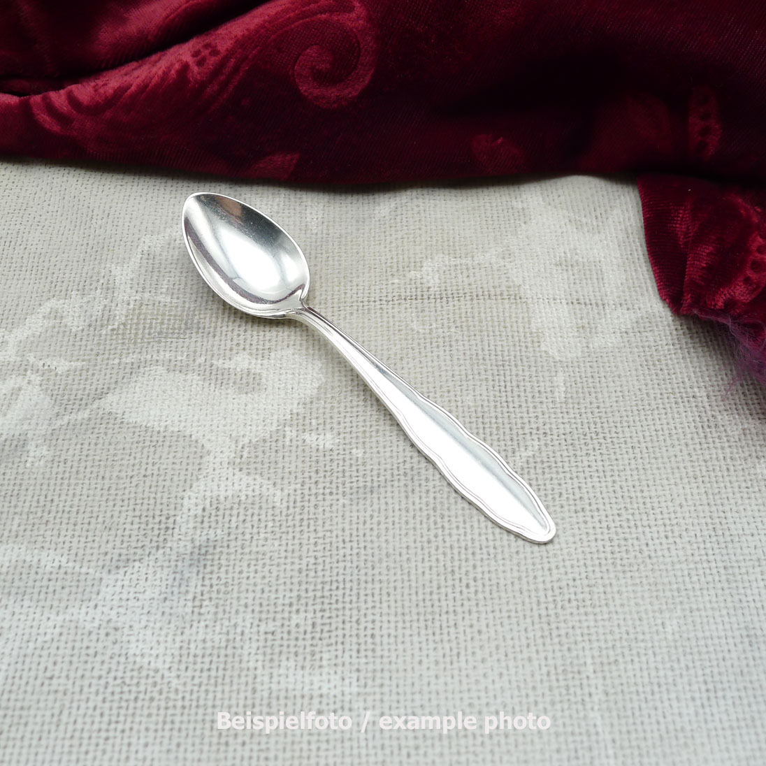 WMF 1500 Chippendale Mokkalöffel 10,7cm 90 versilbert