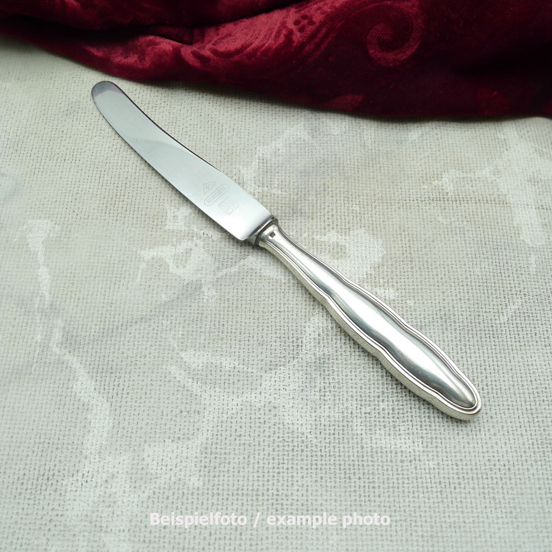 WMF 1500 Chippendale Obstmesser 17,3cm WMF Nirosta 90 versilbert