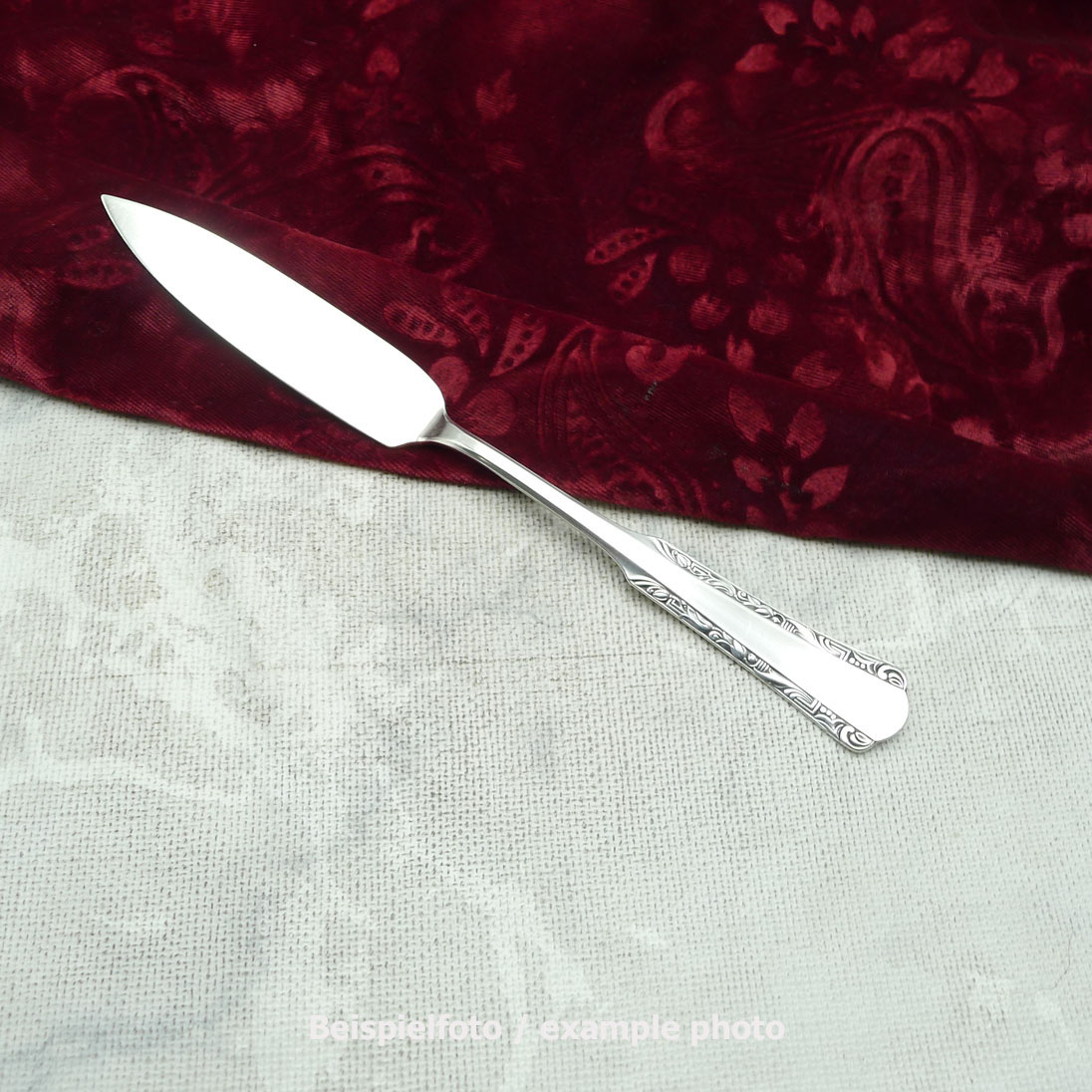 WMF 2000 Art Deco Fischmesser 21,2cm 90 versilbert