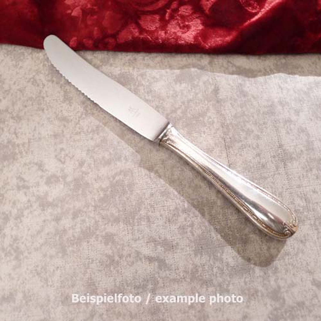 Wellner 286 Dessertmesser 19,9cm Wellenschliff 90 versilbert