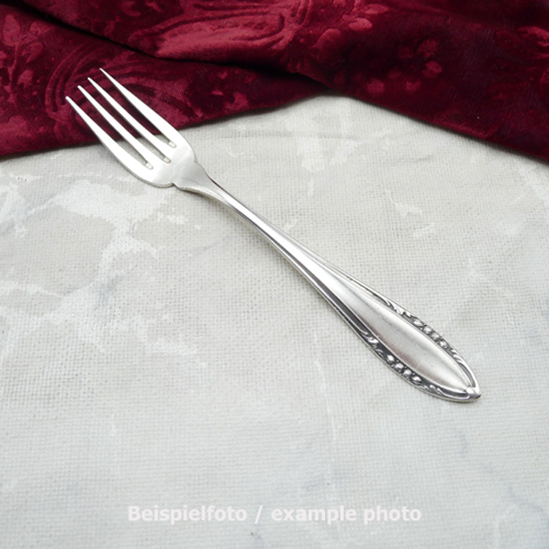 Wellner 391 Fischgabel 17,8cm 90 versilbert