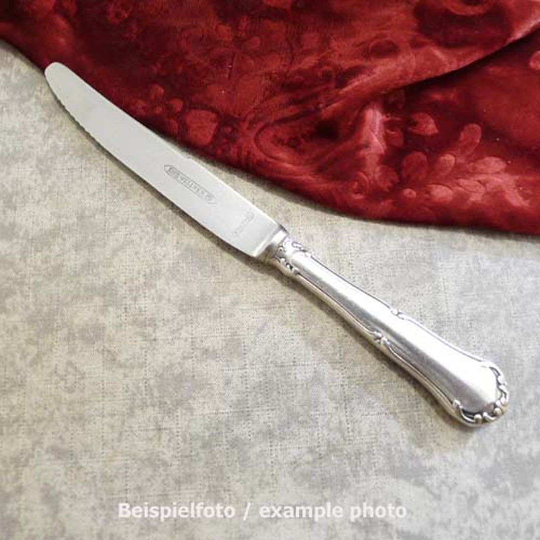 Wellner 405 Largo Dessertmesser 21cm Welle 90 versilbert