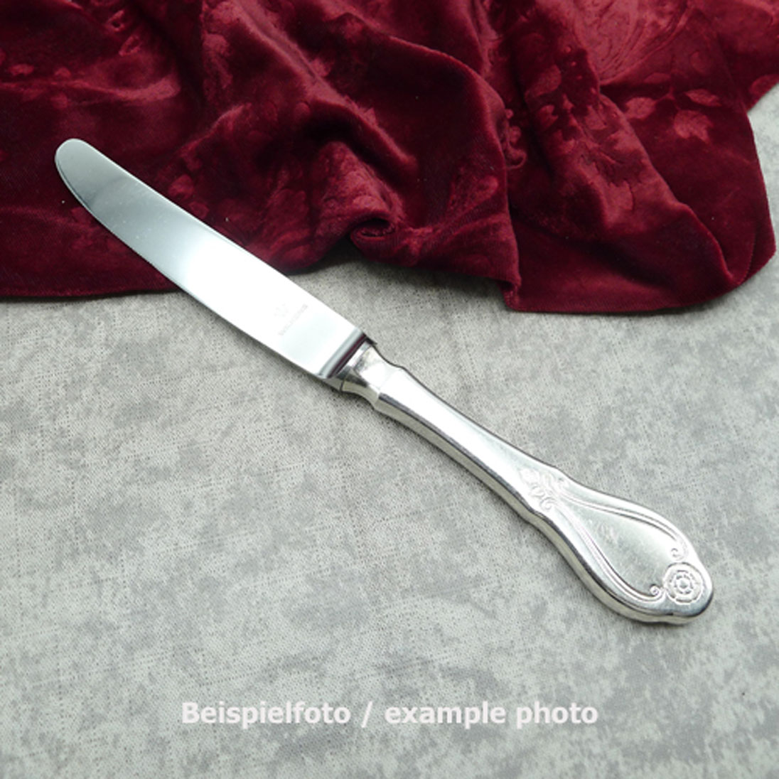 Wilkens Schloß Mirabell Tafelmesser 21,1cm Welle 90 versilbert