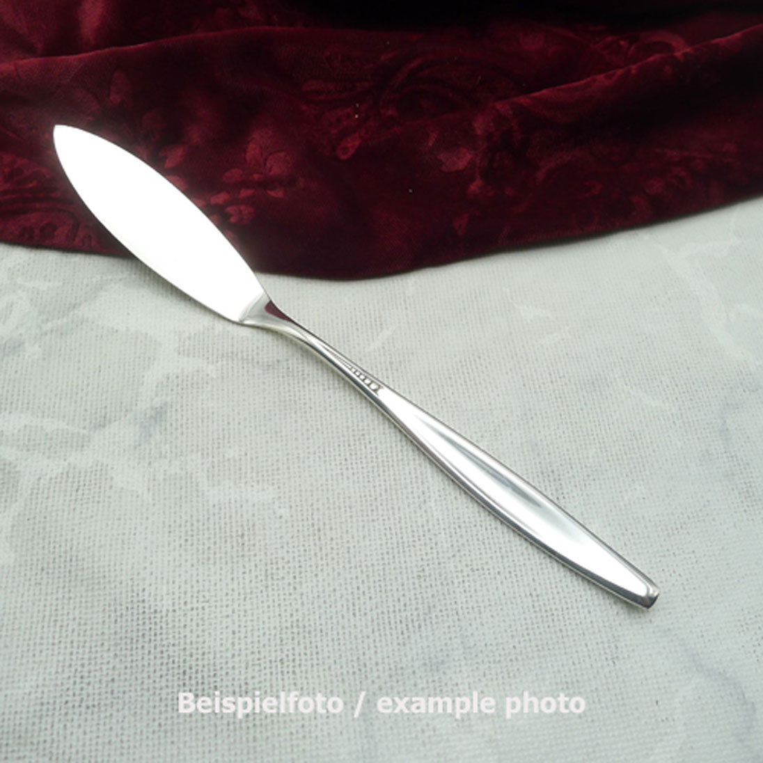 Wilkens Collier Fischmesser 20,4cm 90 versilbert