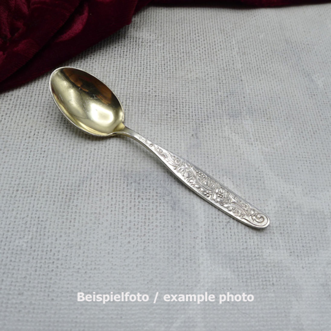 Wilkens Rosemarie Mokkalöffel 9,8cm 90 versilbert
