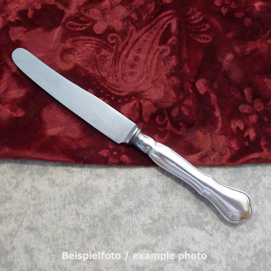 Wilkens August der Starke Dessertmesser 21,5cm NR 90 versilbert