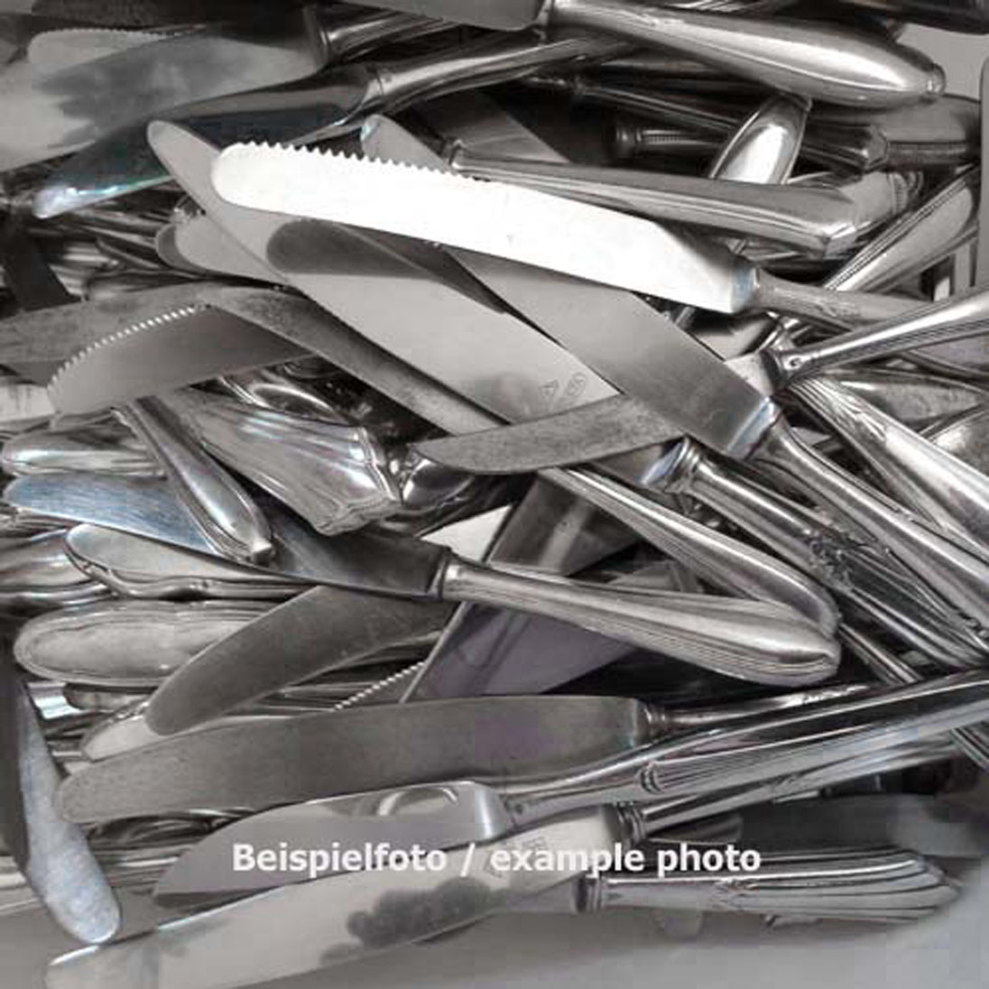 Konvolut 1kg Schrott Besteck 90/100 versilbert nur Messer
