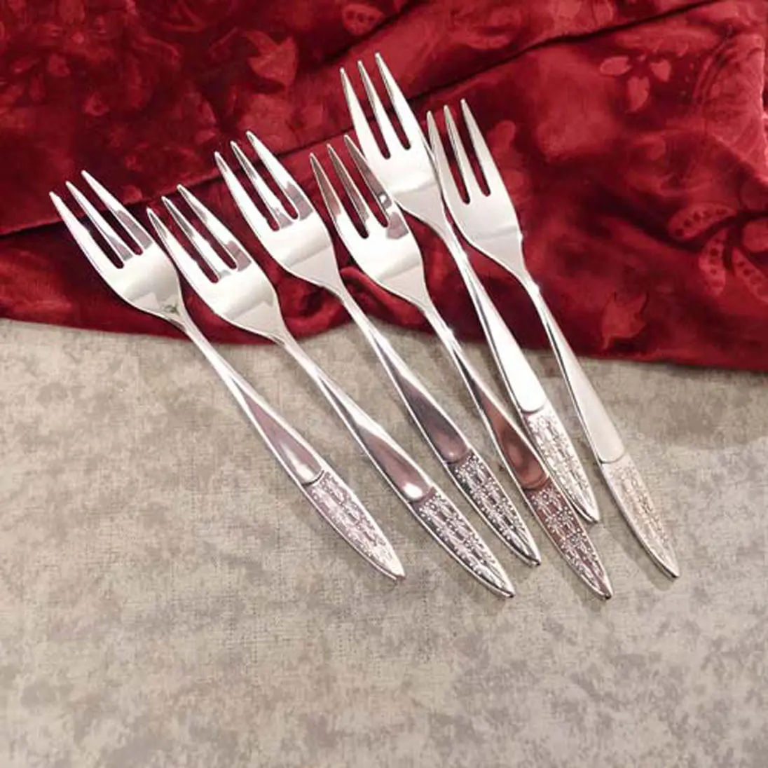 WMF Rio 6 Kuchengabeln 90 versilbert