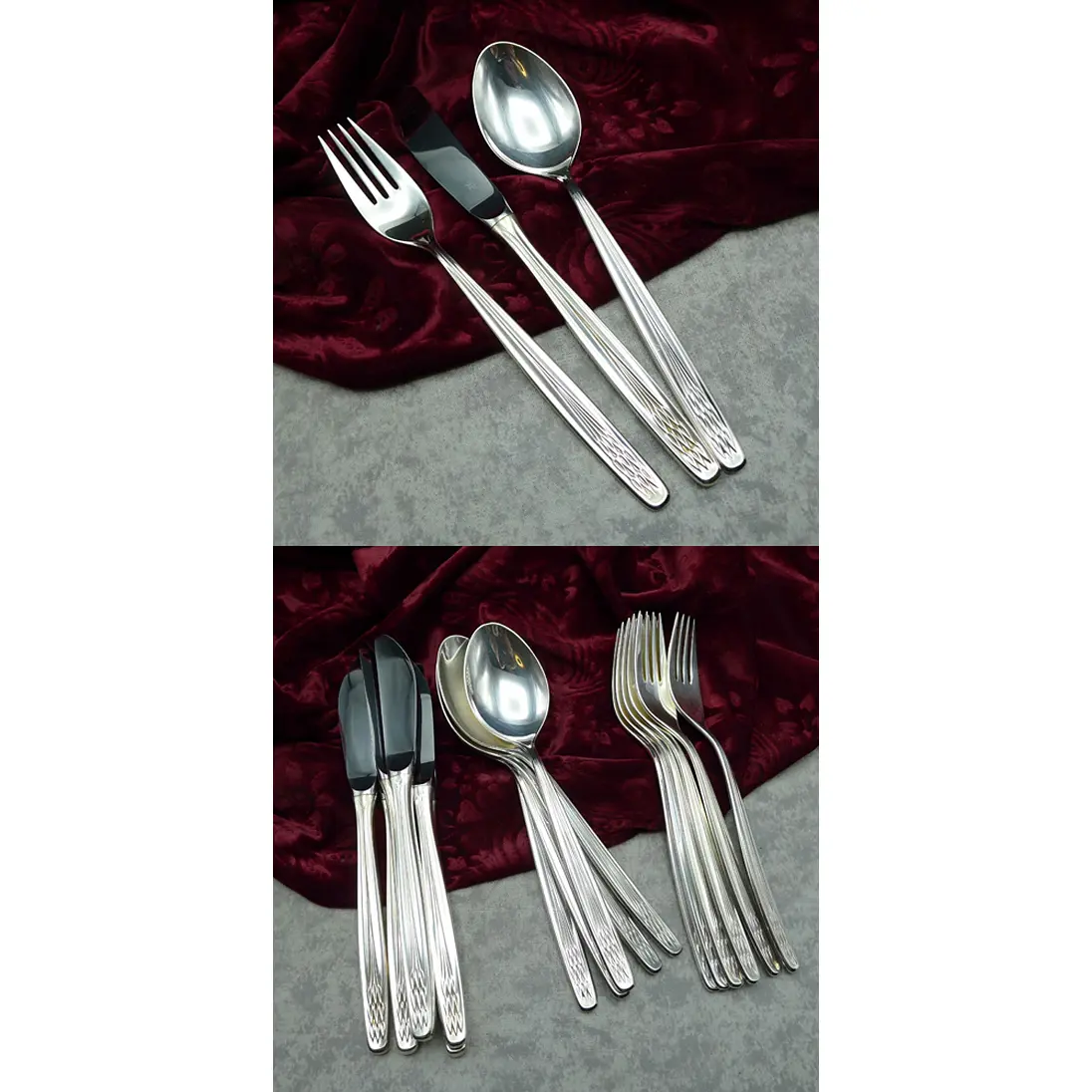 WMF Sevilla Tafelbesteck 6 Personen 90 versilbert