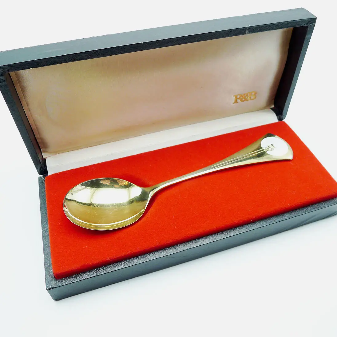 Robbe & Berking Jahreslöffel 1972 Pusteblume 925 Silber vergoldet